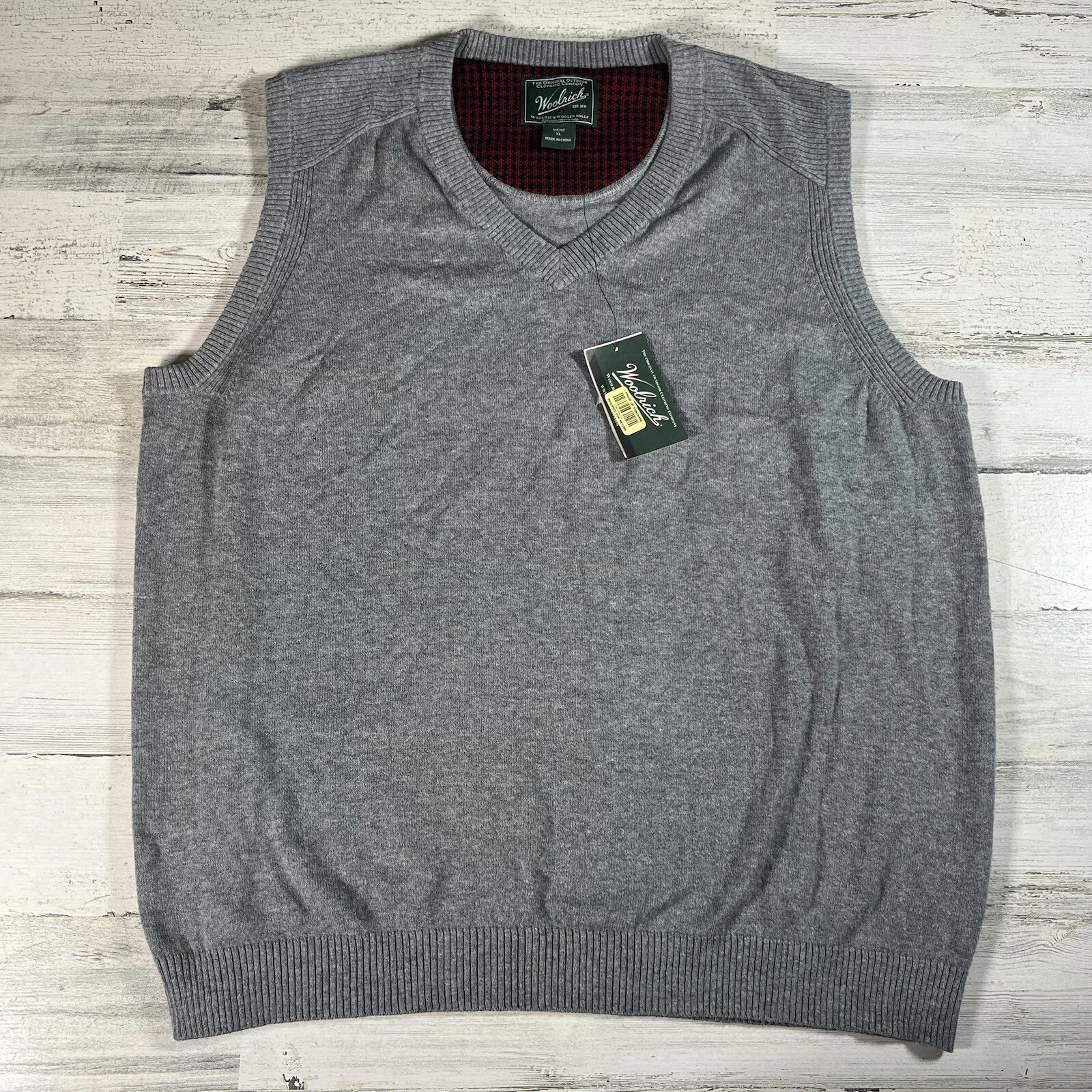 Woolrich Men’s Departure Sweater Vest Gray Golf Size XL NWT Outdoors