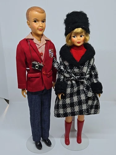 VTG IDEAL Grown Up TAMMY Doll #9959 Winter Weather/ Brother TED Doll- WOW FIND!!
