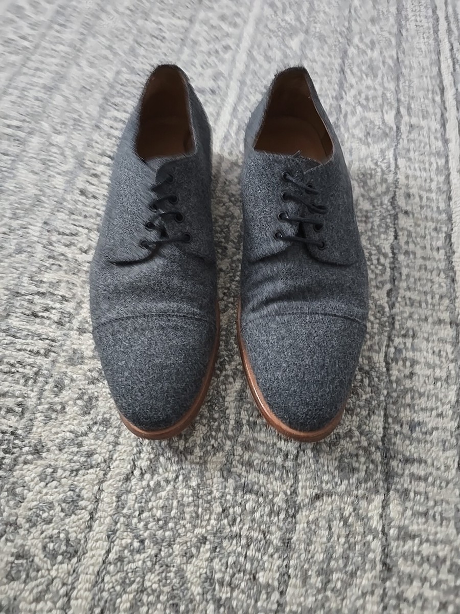 TAFT Kennedy Derby Dress Shoe Grey Wool Size 40 US U Retail  display picture 1