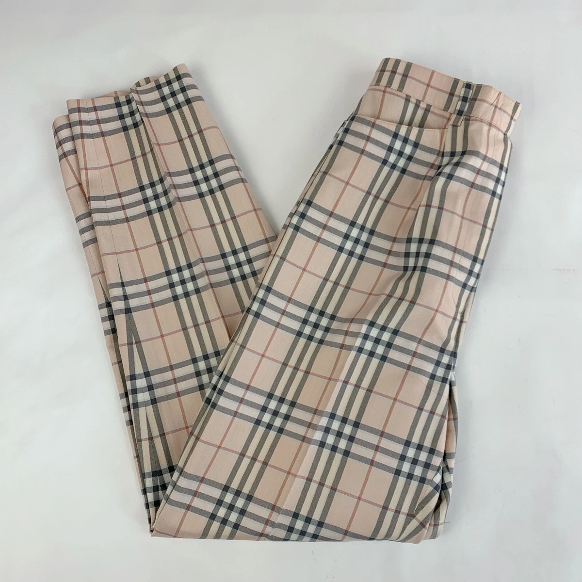 Plaid tapered shop trousers