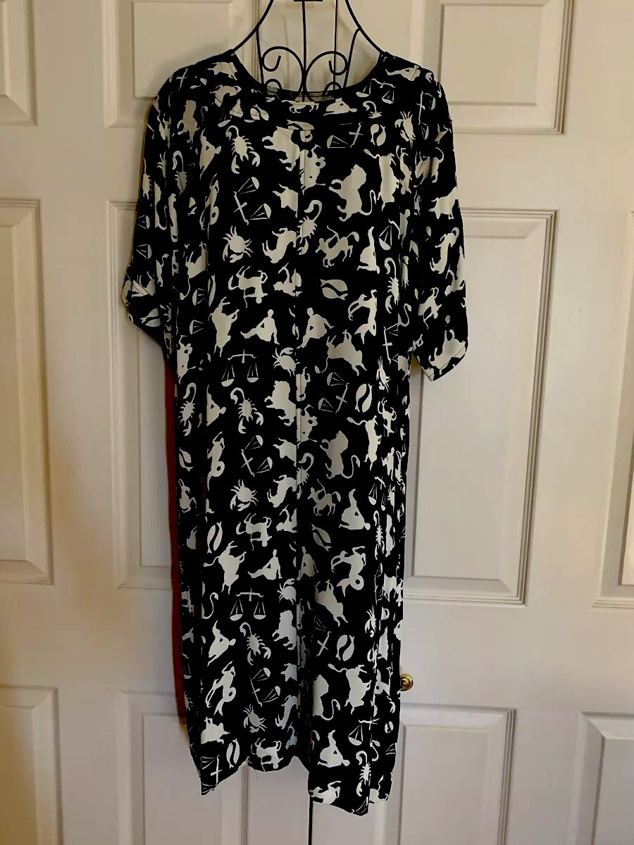 SAINT LAURENT Abito midi vintage YSL Zodiac