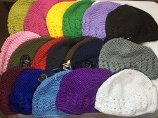 New knit beanie Cap women men Ultra Stretch white/green/navy/royal/ pink /blue