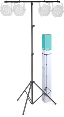 Stagg LIS-0822BK Höhenverstellbares Lichtstativ mit einklappbaren Beinen