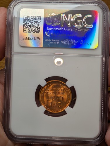 1955-S US 1c NGC MS 66 RD - Picture 4 of 11