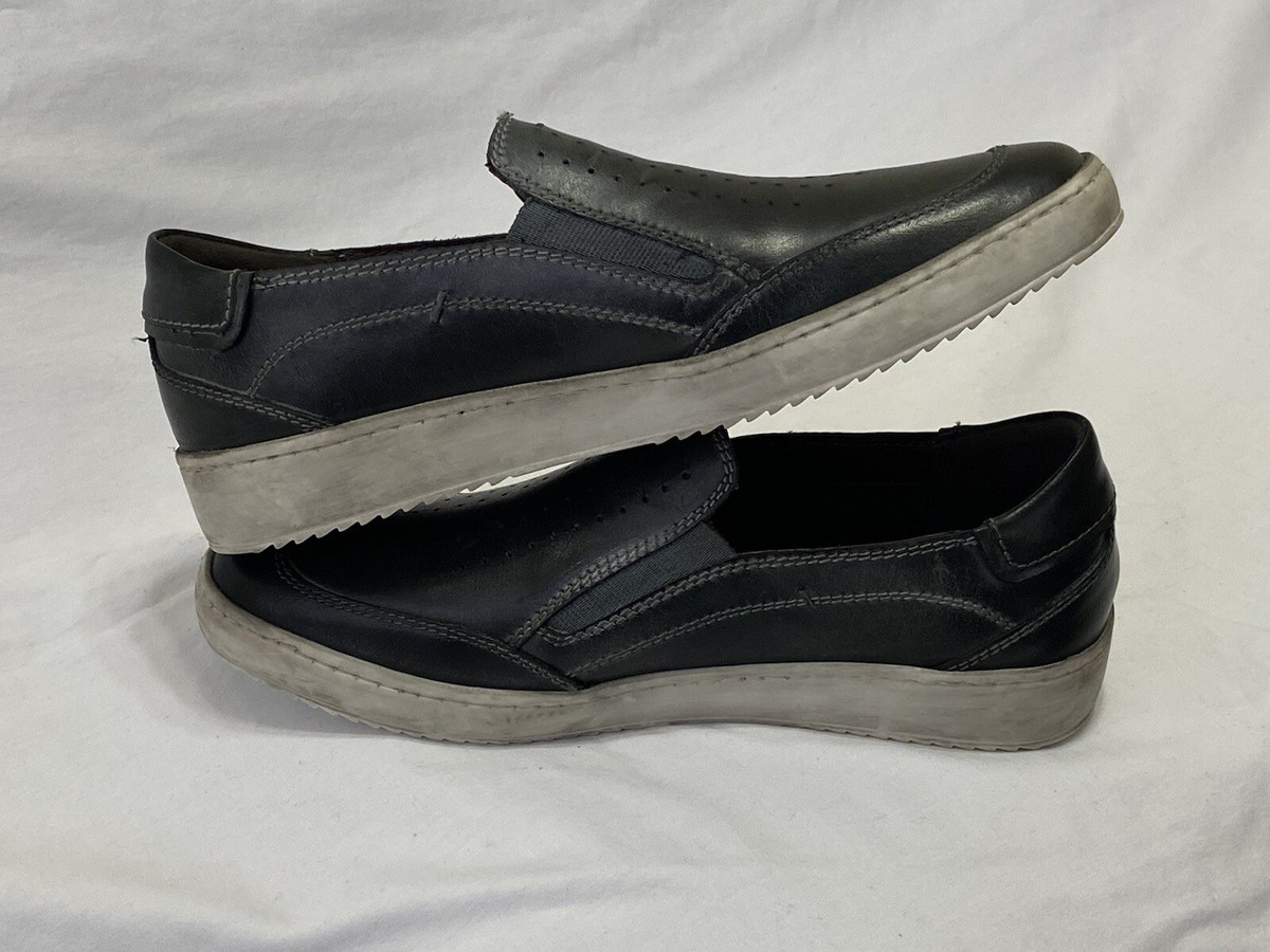 Roan By Bedstu Wils Brown Leather Textile SlipOn Casual Shoes Men Sz 12M US/45EU Roan by Bed Stu Shoes Mens 12 Kayson Gray Canvas Slip On  main image 3