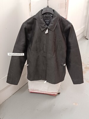HARLEY DAVIDSON BLAZE ACE LEATHER JACKET 97443-23VM BLACK HARLEY DAVIDSON BLAZE ACE LEATHER JACKET 97443-23VM BLACK