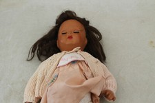 ancienne poupée platre romoni bomoni  italy marque difficilement lisible