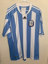 Argentina Jersey Adidas World Cup 2010 Size L Lionel Messi Mens Soccer Football