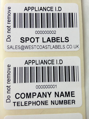 1040x Totalmente Personalizadas inspección visual Pat prueba Etiquetas Custom Pat Etiquetas
