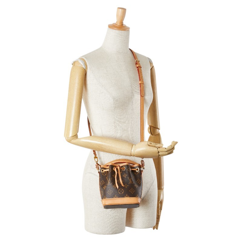 LOUIS VUITTON Monogram Nano Noe Handbag Shoulder Bag 2WAY