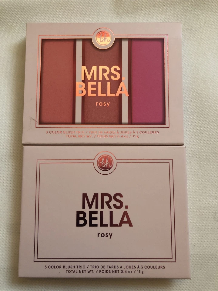 bh Cosmetics Mrs.Bella Rosy 3 Color Blush Trio 11g NIB - Image 2 of 4