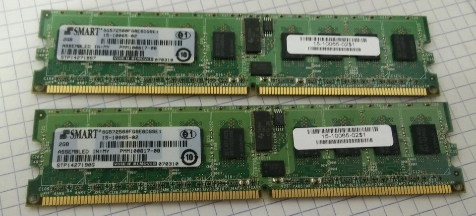 6xCisco 15-10065-02 CIS00-21112-033MEU 2GB 2Rx8 PC2-4200R ECC REG Memory Modules - Image 2 of 2