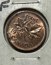 1953 NSF Canada SmallOne Cent Penny