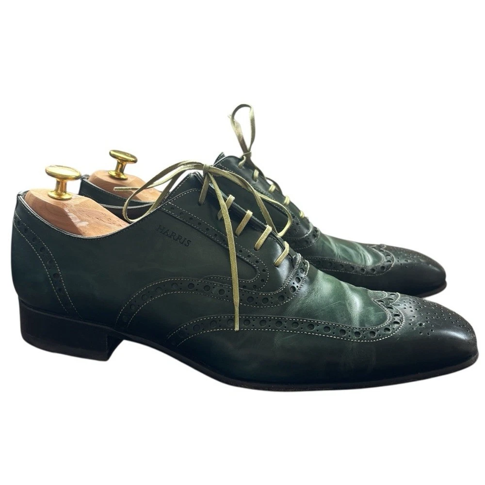 Harris Firenze Loafer, Brown/Green The Harris Firenze Crocodile Print Calfskin Sneaker in Brown  main image 4