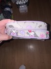 Sanrio Kuromi Pencil Case Pouch Gray Purple Pink Black Zip Zipper Closure — photo 5