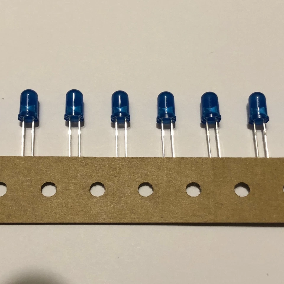 LED Leuchtdioden 5mm Sortiment Set blau rot grün weiß gelb orange farbig bunt - Bild 3 von 4