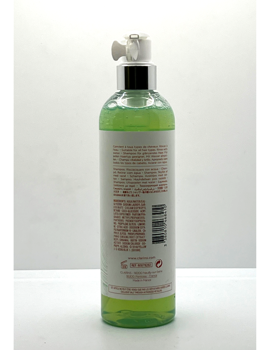 Clarins Invigorating Shine Shampoo With Ginseng 10.1oz / 300ml NEW