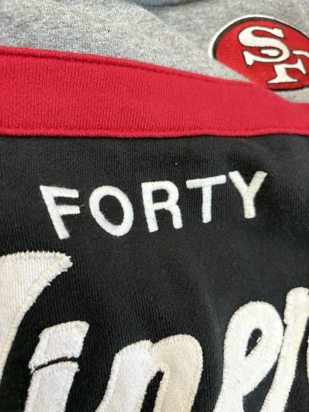 San Francisco 49ers Mitchell & Ness Forty Niners Head Coach Felpa con Cappuccio Uomo Small