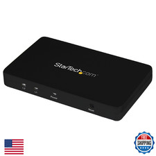 StarTech HDMI Splitter 1 In 2 Out - 4K 30Hz - 2 Port Aluminum (ST122HD4K)