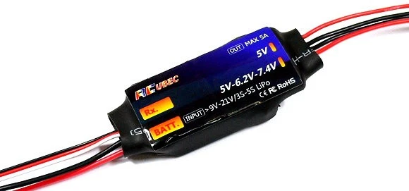 AEO RC Model Input 9V-21V Output 5V 6.2V 7.4V Max 5A Current Display UBEC AC898 - Image 2 of 2