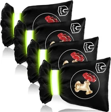 4 Pack Outdoor Faucet Covers for Winter Freeze Protection Insulated Spigot Black