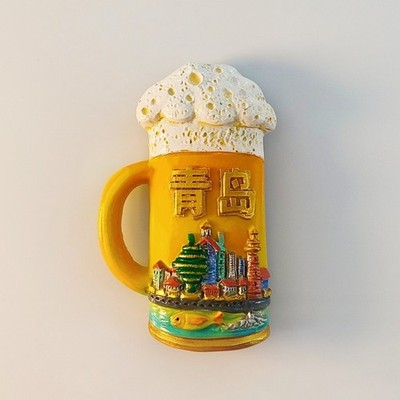 Qingdao Beer Fridge Magnet Refrigerator Sticker Home Decor Resin China Souvenir