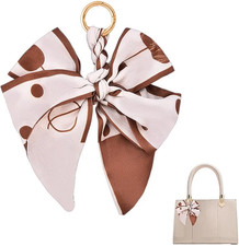 Silky Satin Bow Key Chain for Handbags Purse Bowknot Keychain for Ladies Bag ...