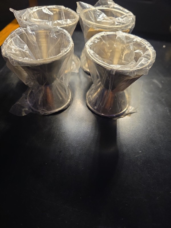 3/4 oz and 1 1/2 oz Stainless Steel Dual Ends Jigger 4 Pcs