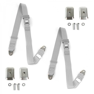 Nash Rambler 1950 - 1954 Standard 2pt G/G Belt Kit w/Brackets-2 Belts