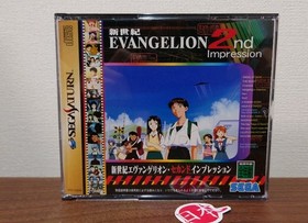 Neon Genesis Evangelion 2nd Impression Sega Saturn + SPINE Free Shipping
