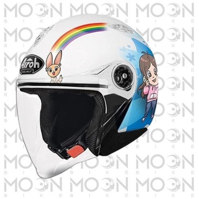 Kinder Jethelm Airoh MR Jet Me Contro Te glänzend ECE Motorrad Roller XXS-S