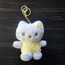 Kitty Kawaii Cat Keychain Cute Plush Doll Bag Charm with Bow And Flower