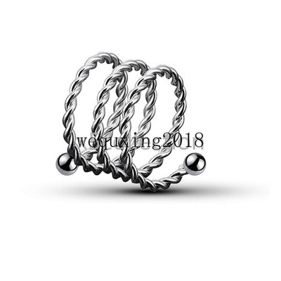Spiral Metal Chastity Rings Delay Rings Ball Stretcher Restraint Chastity Device