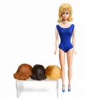 Vintage Barbie Midge Doll Lot Mattel 1962 Japan Body 3 Wigs Swimsuit Heels