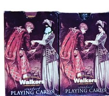 Kartenspiel 2x54 Walkers Poker Bridge Rommé Canasta Blackjack Playing Cards 