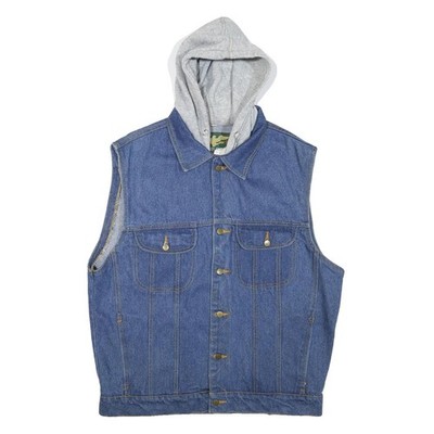 EAGLE RIDGE Herren Jeansjacke Looney Tunes Blau S Baumwollmix Knopfleiste
