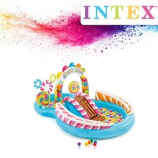 Intex Spielcenter Candy Zone 295x191x130 cm Kinderpool mit Rutsche Planschbecken
