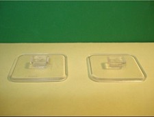 PLAYMOBIL X2 TRANSPARENT STANDS BASES FIXINGS MEDIEVAL PIRATES FIGURES