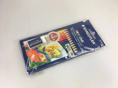 STAEDTLER 12x Buntstifte/Farbstifte + Radiergummi