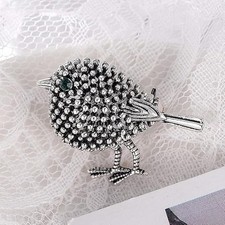 Beautiful Antique Stylish Vintage Silver Robin BIRD Brooch Animal PIN Jewellery