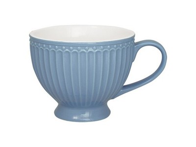 GreenGate Teetasse Alice sky blue himmelblau große Tasse blau Keramik 400 ml