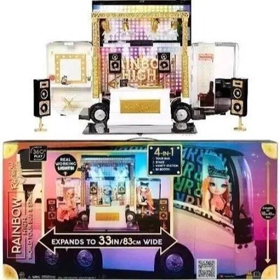 Rainbow High Rainbow Vision World Tour Bus & Stage 4-in-1 Playset Lights
