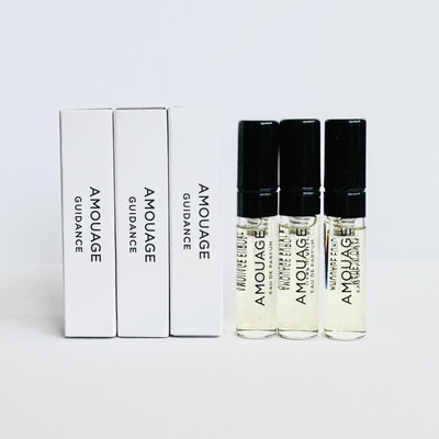 3 x Amouage Guidance Eau De Parfum Spray Sample Spray 2ml each