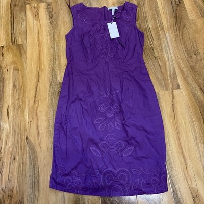 Brandneu mit Etikett Pepperberry Kleid Größe 10 wirklich kurvig Bleistift lila knielanges Kleid