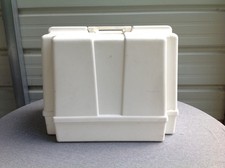 Empty Hard Plastic Sewing Machine Carry Case