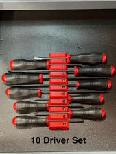 Driver / Screwdriver Holders w/ ID - Modular Magnetic Tool / Toolbox Organizers