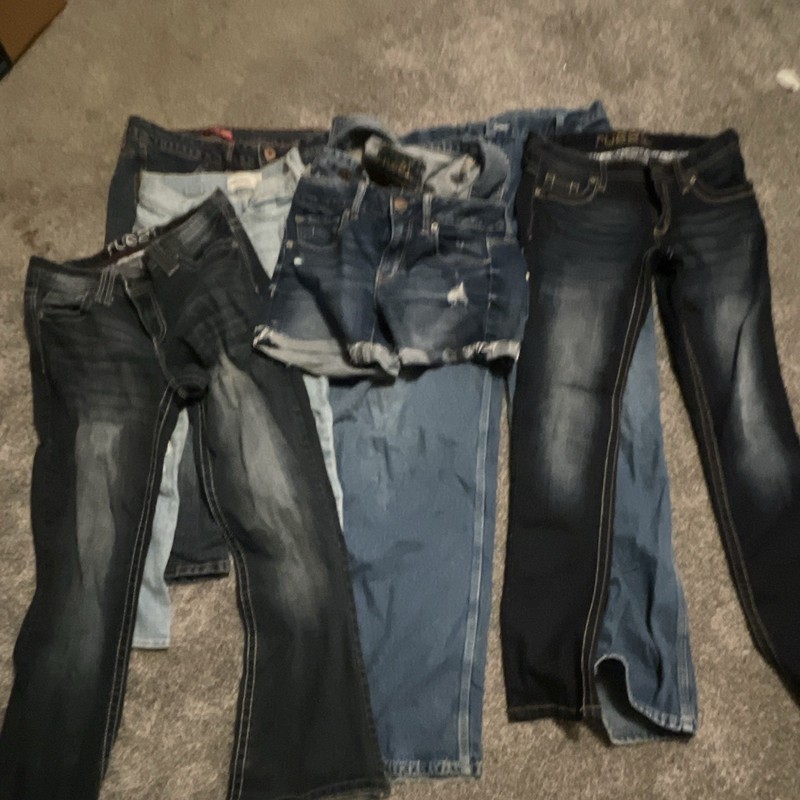 Abercrombie, American Eagle, Rue21-Denim Jeans & Jean Shorts Mixed Lot of 7 