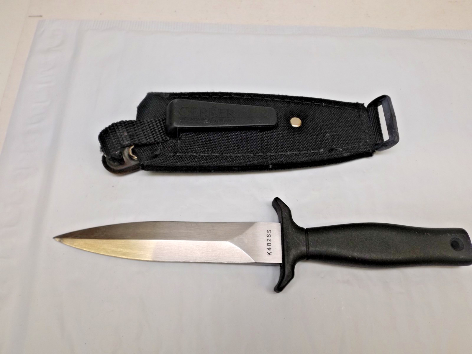 Gerber Mark I Fixed Blade Knife Portland Oregon USA w/ Box & Sheath Vintage READ