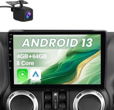 10.1'' 8Core 4+64G Android Auto Carplay for 2007-2018 Jeep Dodge RAM Chrysler