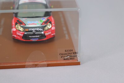 Miniature Spark 1/43 Citroën DS3 WRC #11 - Rallye Mexique 2011, 4ème